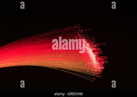 Internet technology fiber optic background Stock Photo