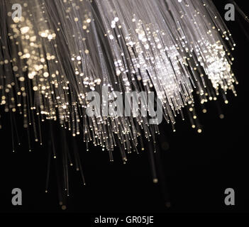 Internet technology fiber optic background Stock Photo