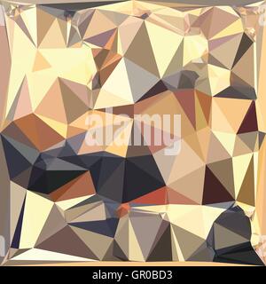 Low polygon style illustration of a bisque gray abstract geometric background. Stock Vector
