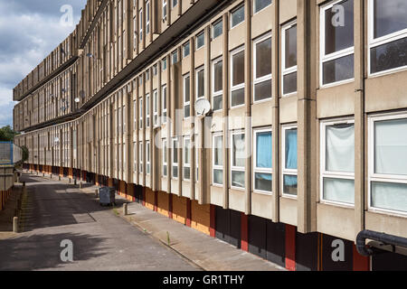 Robin Hood Gardens housing estate in Poplar, Constructed in 1972, Demolished in 2017-2019, London, England United Kingdom UK Stock Photo