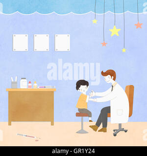 Lifestyle of pediatrician Stock Photo