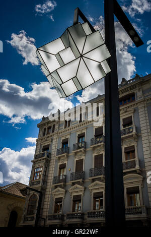 Granada, Spain - March 23, 2008 - lighting of the city Stock Photo