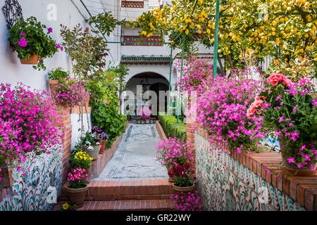 Granada, Spain - March 23, 2008 - Albaicin Neighborhood in Granada, Spain Stock Photo