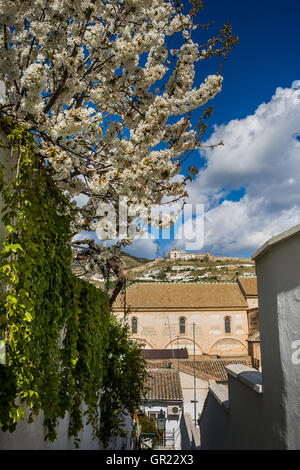 Granada, Spain - March 23, 2008 - Albaicin Neighborhood in Granada, Spain Stock Photo