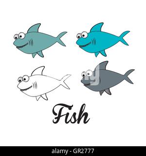 fish illustration Stock Vector