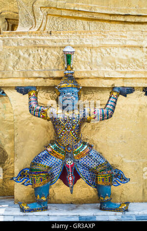 Thai giant statue of wat prakeaw of Thailand Stock Photo