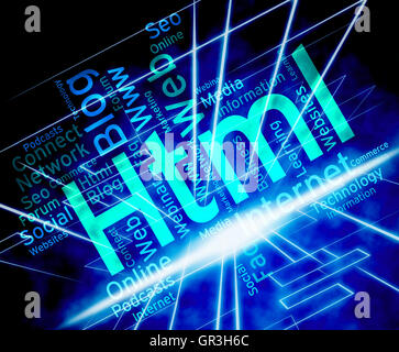 Html Word Meaning Hypertext Markup Language And Hypertext Markup ...