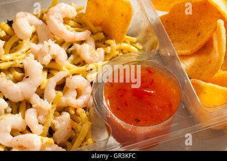 Chili prawn ready meal Stock Photo