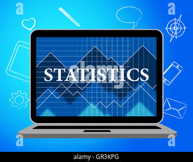 Statistics Online Meaning Web Site And Report Stock Photo