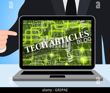 Technology News Indicating Hi-Tech High-Tech And Media Stock Photo - Alamy