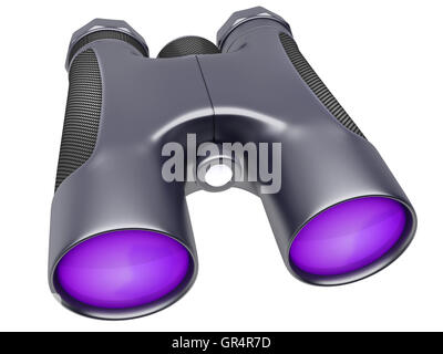 binocular device for supervision Stock Photo