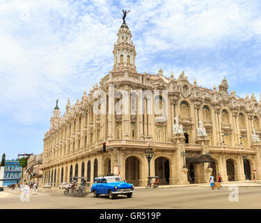 Gran Teatro de la Habana Alicia Alonso, Galician Centre building, home of the Cuban National Ballet, Havana, Cuba Stock Photo