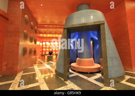 Lobby of Hotel Michael at Resorts World Sentosa in Singapore Stock Photo