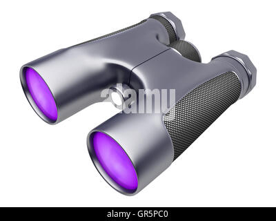 binocular device for supervision Stock Photo