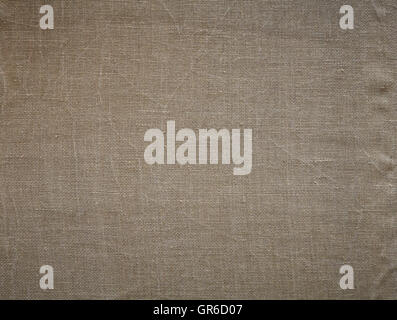 Natural linen texture or background. Stock Photo