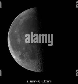 Waning moon - high resolution image Stock Photo