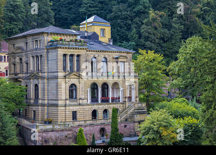 Historic Old Villa In Heidelberg Stock Photo