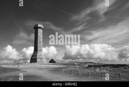 The Hardy Monument at Black Down near the village of  Portesham in Dorset, in memory of Vice-Admiral Sir Thomas Masterman Hardy, Stock Photo