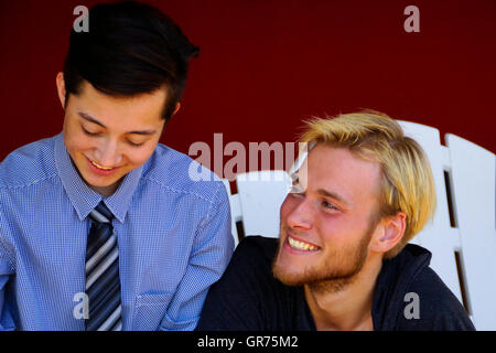 Two Friends Stock Photo