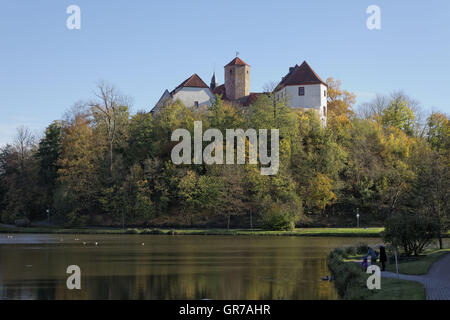 Bad Iburg Castle In Autumn, Osnabruecker Land, Lower Saxony, Germany Stock Photo