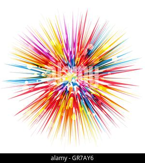 Colorful abstract burst Stock Vector