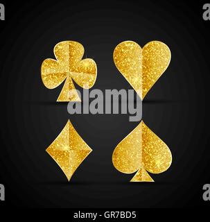 Playing card symbols Stock Vector