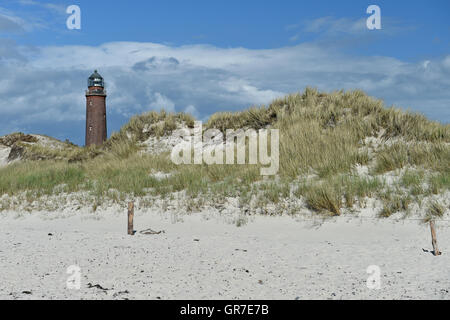 Lighthouse On The Darß Stock Photo