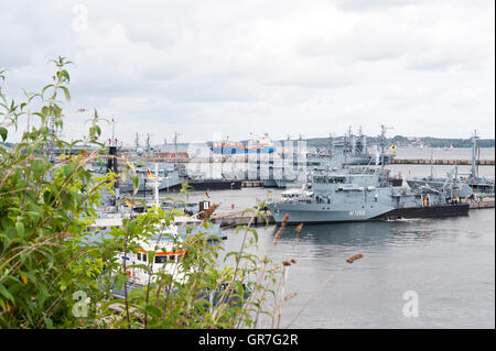 Military Port In Kiel, Germany Stock Photo