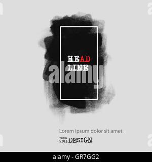 Black abstract design. Stock Vector