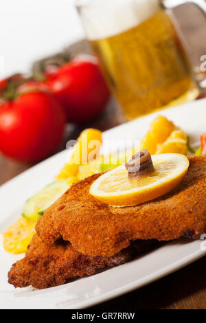 Wiener Schnitzel Stock Photo