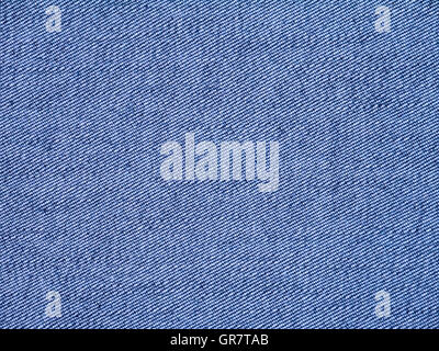 Blue washed denim fabric inside out background Stock Photo