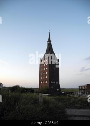 Westturm, Tower, Wangerooge Island, Germany Stock Photo