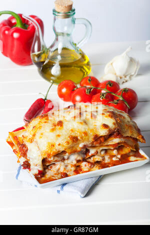 Lasagna Stock Photo