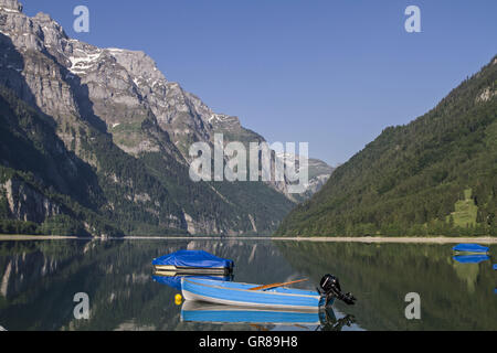 Kloental Lake In Switzerland Stock Photo