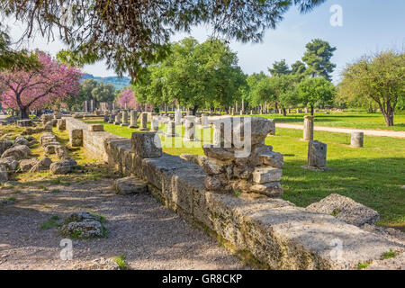 The Gymnasion Ancient Olympia Peloponissos Greece Stock Photo