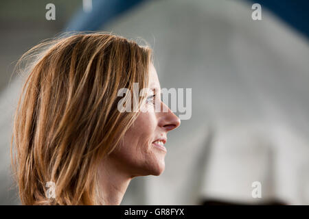 Andrea Wulf, the historian and writer, at the Edinburgh International Book Festival. Edinburgh, Scotland. 27th August 2016 Stock Photo