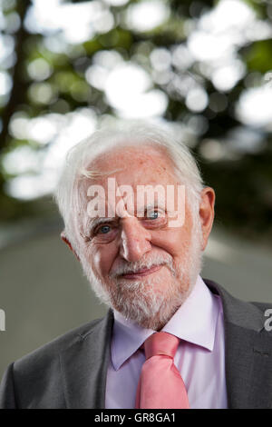 Sir Stanley William Wells CBE, the British Shakespearean scholar at the Edinburgh International Book Festival. Edinburgh, Scotland. 27th August 2016 Stock Photo