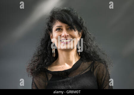 British comedian and author of Iranian origin Shappi Khorsandi. Stock Photo