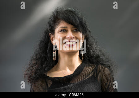 British comedian and author of Iranian origin Shappi Khorsandi. Stock Photo