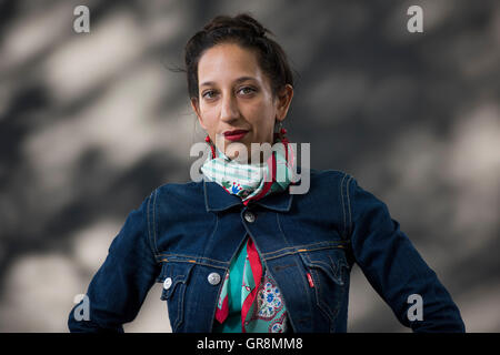 British broadcaster and journalist Bidisha. Stock Photo