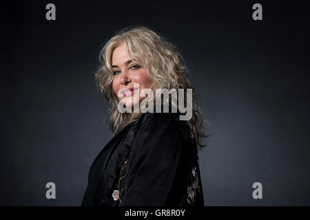 American singer, guitarist and television presenter Brix Smith-Start. Stock Photo