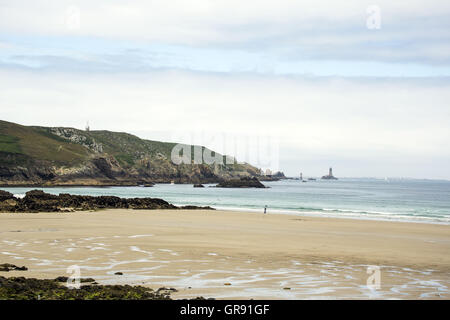 La Baie Des Trépassés Overlooking The Pointe Du Raz, Cap Sizun, Finistere, Brittany Stock Photo