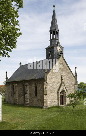 Village Church In Döllstädt, Ilm-Kreis, Thuringia, Germany, Europe Stock Photo