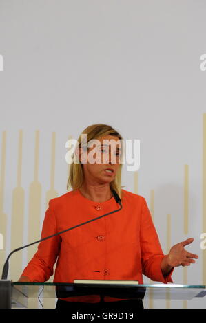 High Representativ Of The Union For Foreign Affairs And Vice President Of The Comission Federica Mogherini Stock Photo