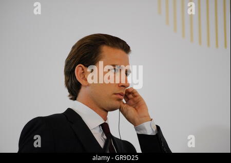 Austrian Foreign Minister Sebastian Kurz Stock Photo