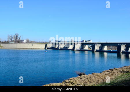 Neue Donau Wehr 1, Vienna Stock Photo