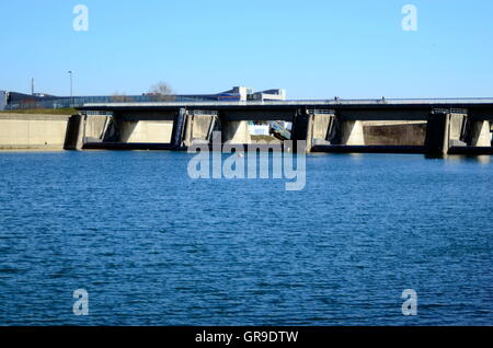 Neue Donau Wehr 1, Vienna Stock Photo