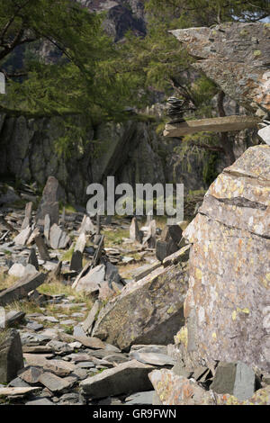 Castle Crag , North Western Fells, Lake District, Cumbria, United Kingdom Stock Photo