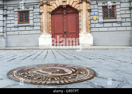 Manhole Cover Stock Photo