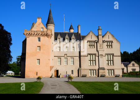 Brodie Castle near Forres in Moray, Grampian Region, Scotland Stock Photo